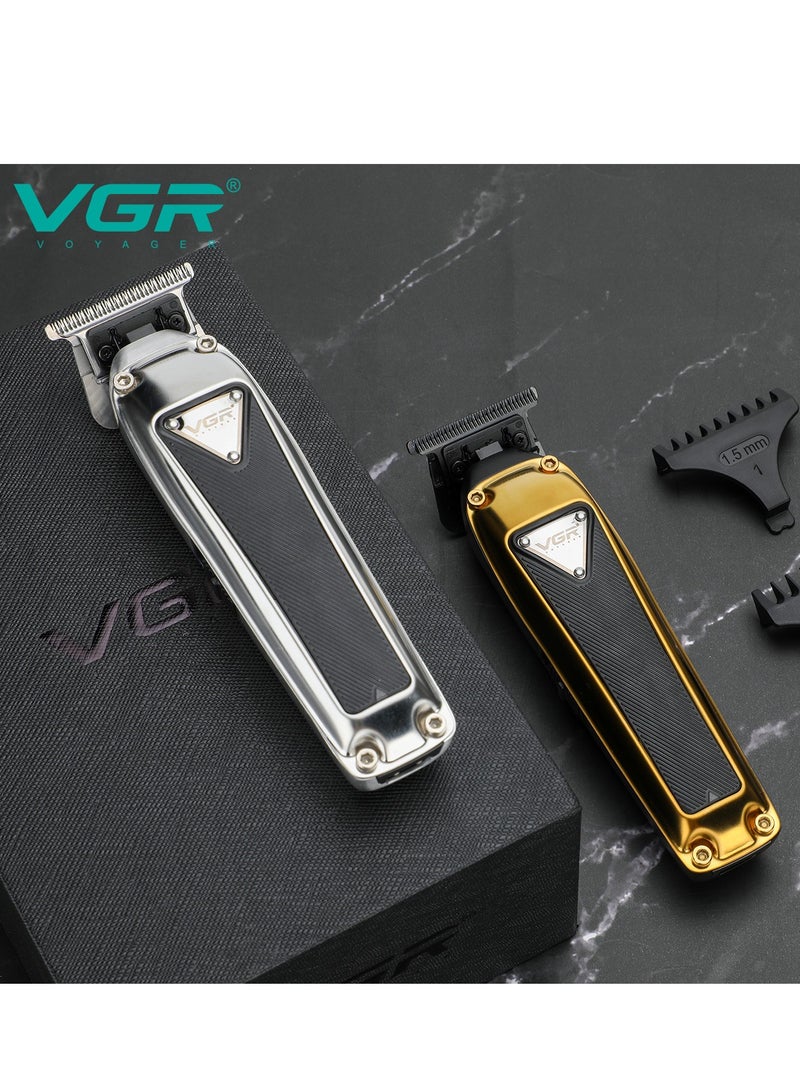 VGR Professional men's razor, powerful razor, 2000 mAh lithium battery, made of durable plastic and stainless steel blade, model V-907.  - Image 4