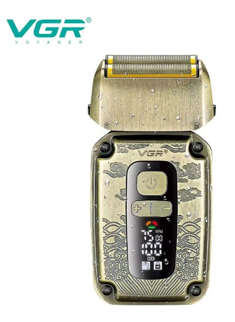 VGR Electric Shaver Adjustable Rechargeable Professional Shaver LED Display Full Body Washable Foil Shaver for Men With V-337 - Image 2