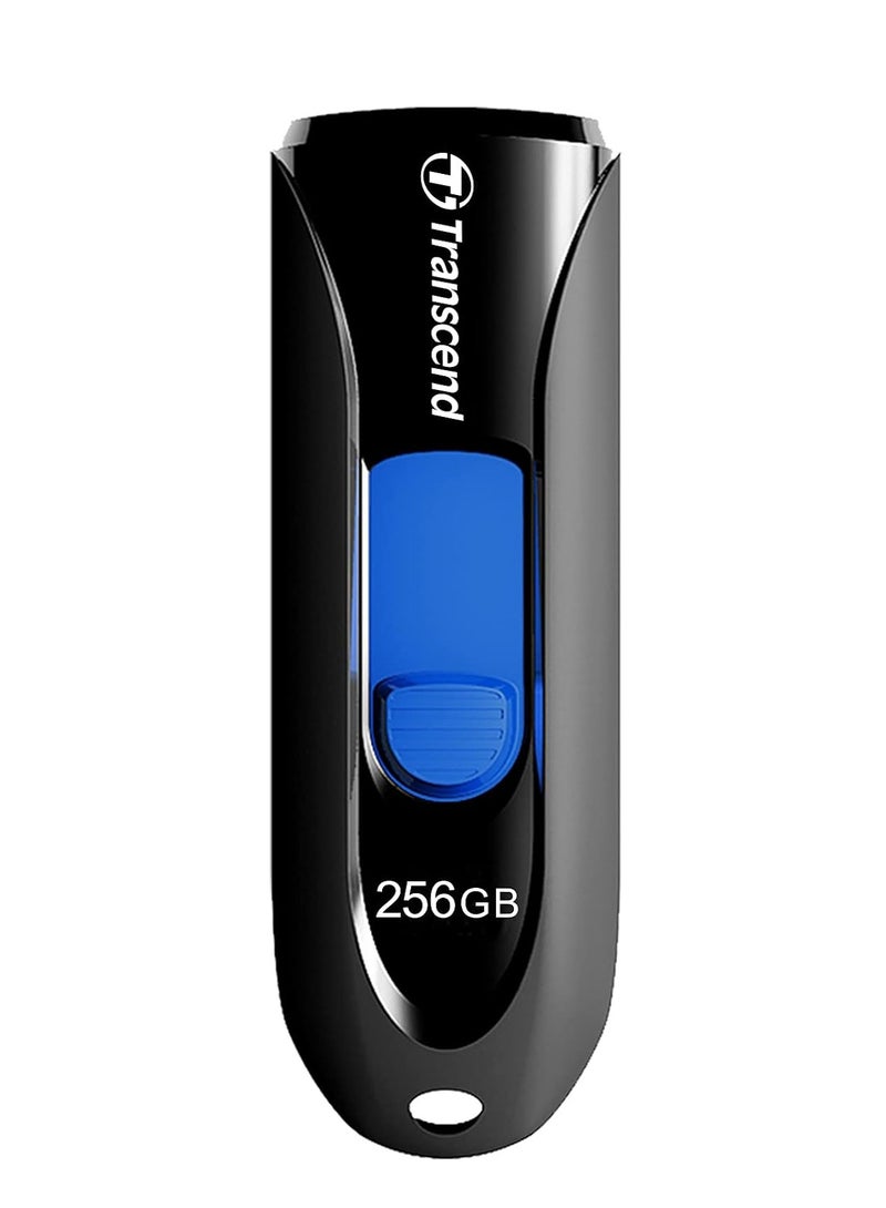 ترانسيند USB Drive, 256 GB, USB 3.1, Slide Type, PS4 Operation Verified 5 Year Warranty 256 GB  - Image 2