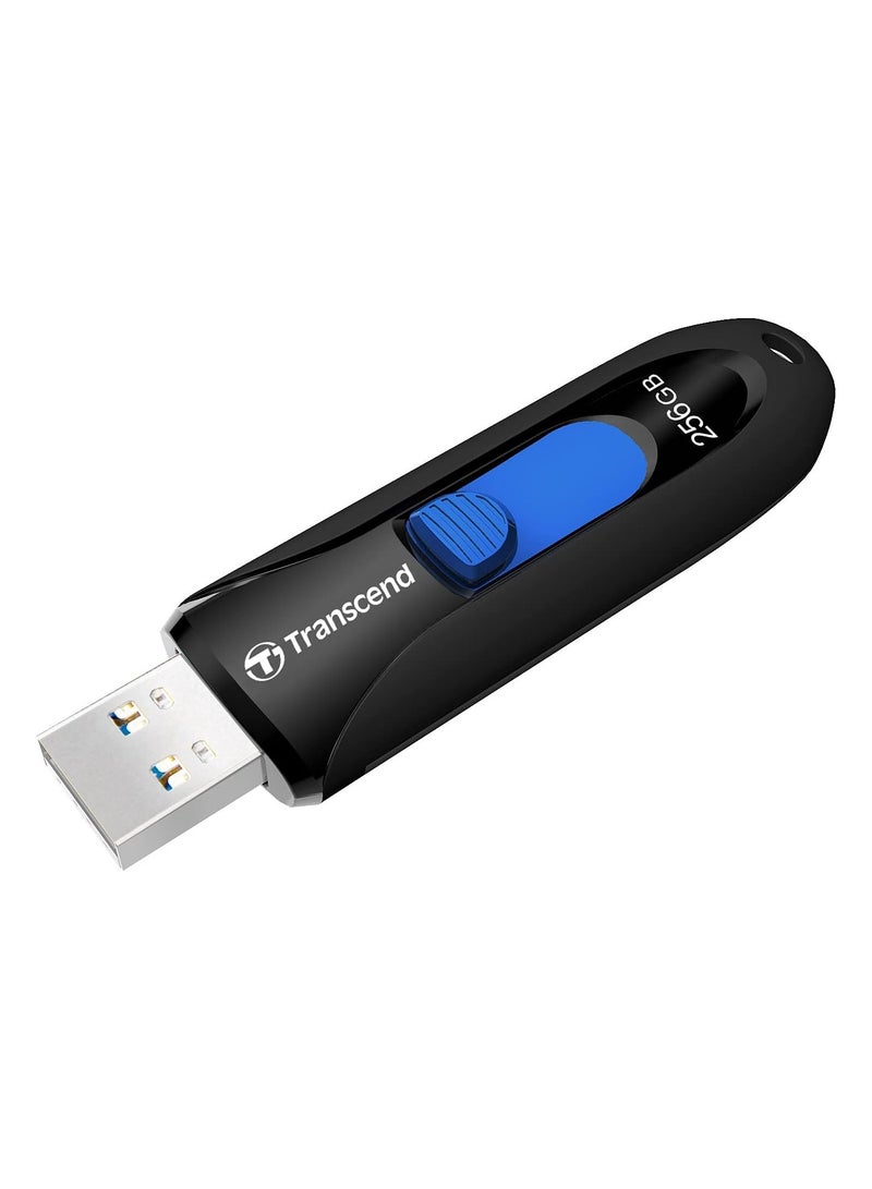 ترانسيند USB Drive, 256 GB, USB 3.1, Slide Type, PS4 Operation Verified 5 Year Warranty 256 GB  - Image 1
