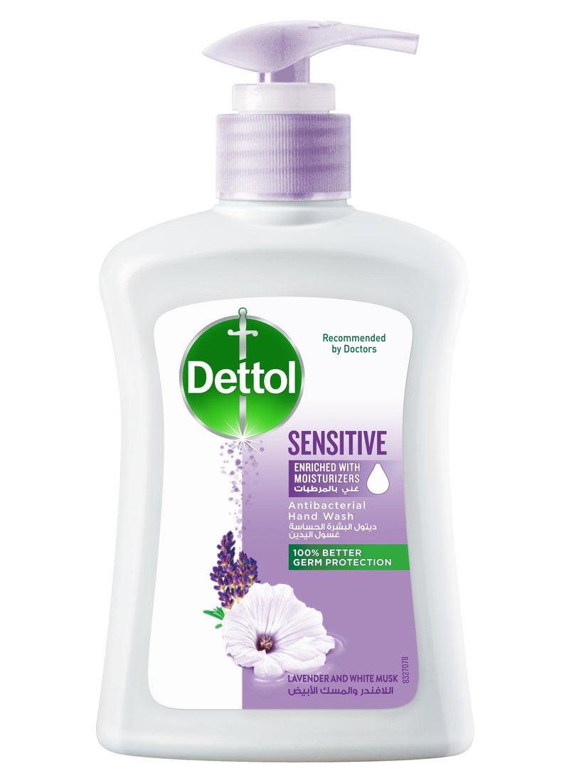 Dettol Pack Of 2 Hand Wash Sensitive Lavender And White Musk Fragrance 400ml  - Image 2