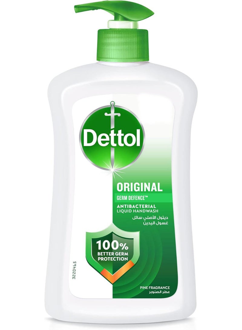 Dettol Pack Of 2 Dettol Hand Wash Liquid Soap Original Pump Pine Fragrance 400ml - Image 2