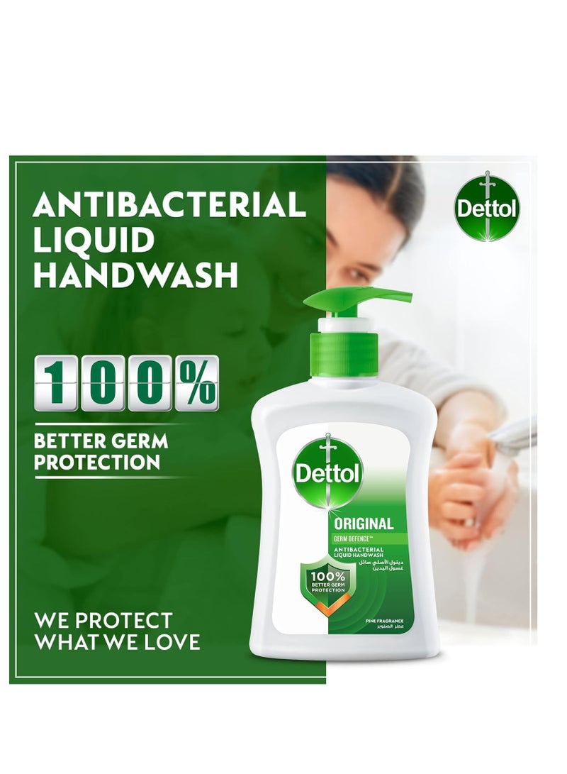Dettol Pack Of 2 Dettol Hand Wash Liquid Soap Original Pump Pine Fragrance 400ml - Image 5