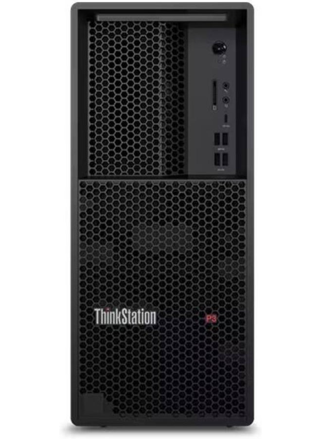 Lenovo - ThinkCentre P3 Tower PC,Intel Core i9-13900HX Processor/16GB RAM/512GB SSD/Intel Iris XE Graphics/Windows 11 Pro Black - Image 1