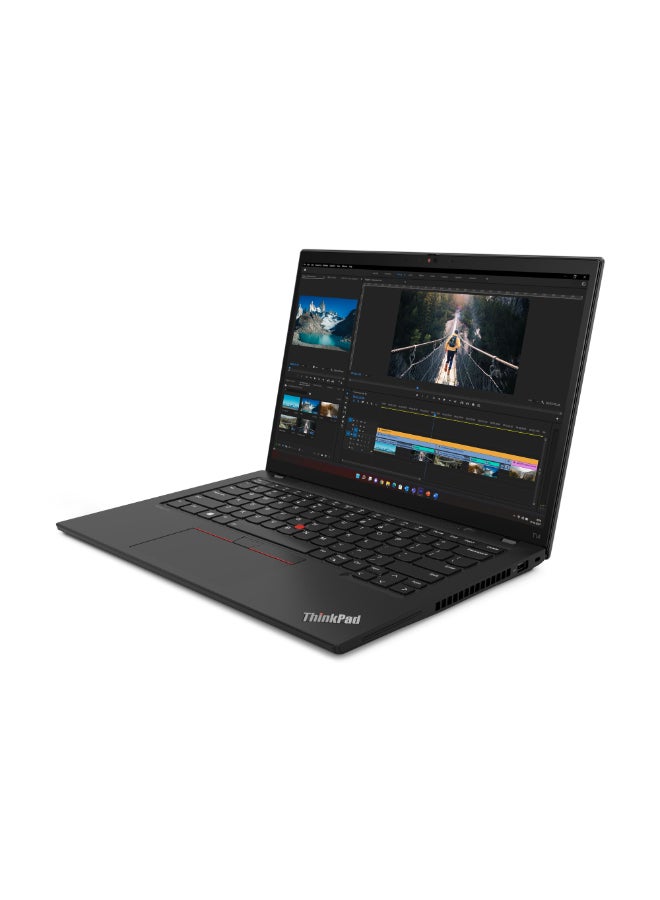 Lenovo - ThinkPad T14 Laptop With 14-Inch Display, Intel Core i5-1335U Processor/16GB RAM/512GB SSD/Integrated Graphics/Free DOS English/Arabic Black - Image 1