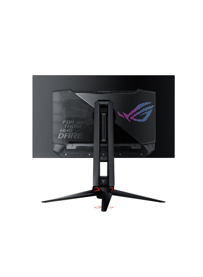 ASUS - ROG Swift PG27AQDP 26.5" QHD Premium OLED Gaming Monitor, 480Hz Refresh Rate, 0.03ms Response Time, FreeSync & G-Sync, 1.5M 1 Contrast Ratio, 10-Bit 1.07B Colours, AI ASSISTANT, PG27AQDP Black - Image 1
