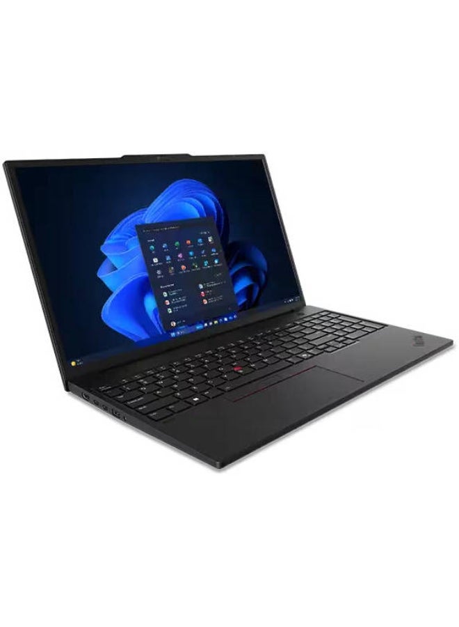 Lenovo - ThinkPad P16S Laptop With 16-Inch Display, Intel Core Ultra 7 155H Processor/16GB RAM/512GB SSD/4GB Nvidia Geforce RTX 500 Graphics/Windows 11 Pro English/Arabic Black - Image 1