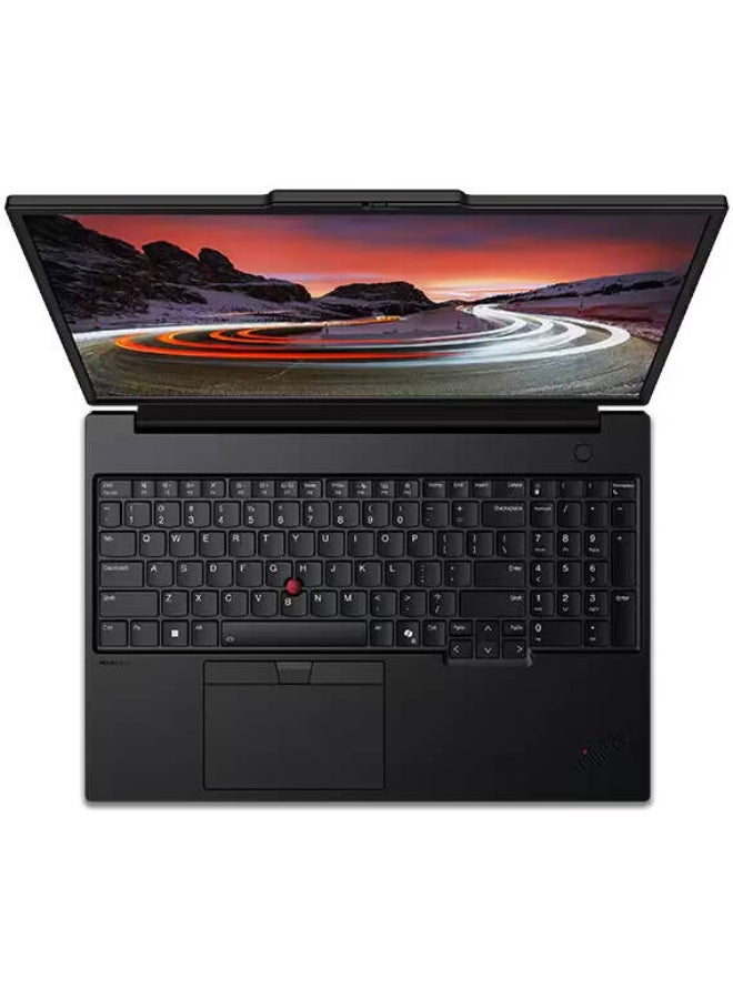Lenovo - ThinkPad P16S Laptop With 16-Inch Display, Intel Core Ultra 7 155H Processor/16GB RAM/512GB SSD/4GB Nvidia Geforce RTX 500 Graphics/Windows 11 Pro English/Arabic Black - Image 1