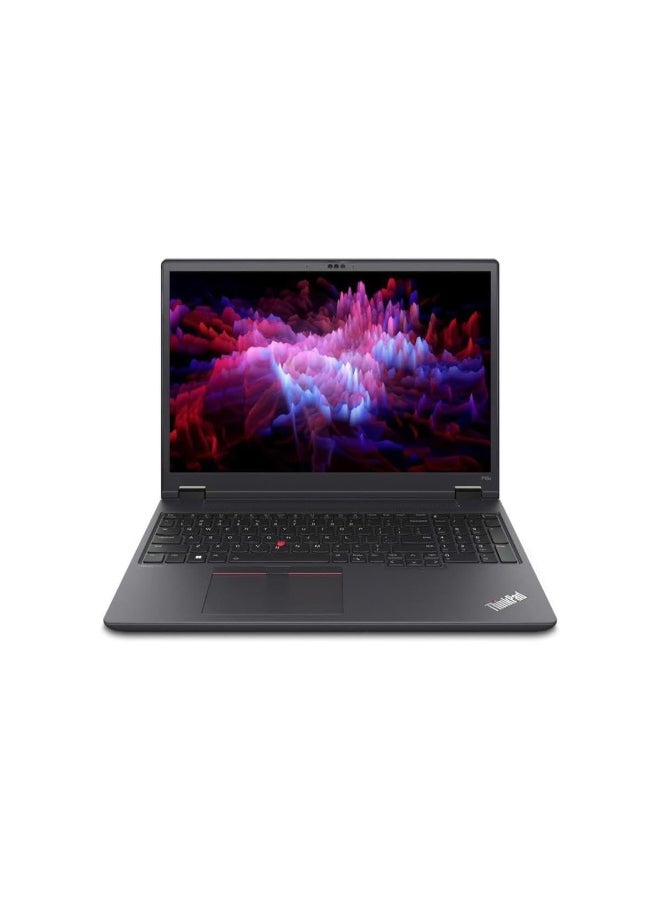 Lenovo ThinkPad P16V Laptop With 16-Inch Display, Intel Core Ultra 9 185H Processor/32GB RAM/1Terabyte SSD/8GB Nvidia Geforce RTX 3000 Graphics/Windows 11 Pro English/Arabic Black  - Image 1