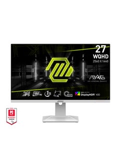 MSI MAG 274QRFW Gaming Monitor, 27" WQHD Rapid IPS, 180Hz Refresh Rate, 1ms (GtG) Response Time, AMD FreeSync Technology, 1.07b MAG-274QRFW White  - Image 1
