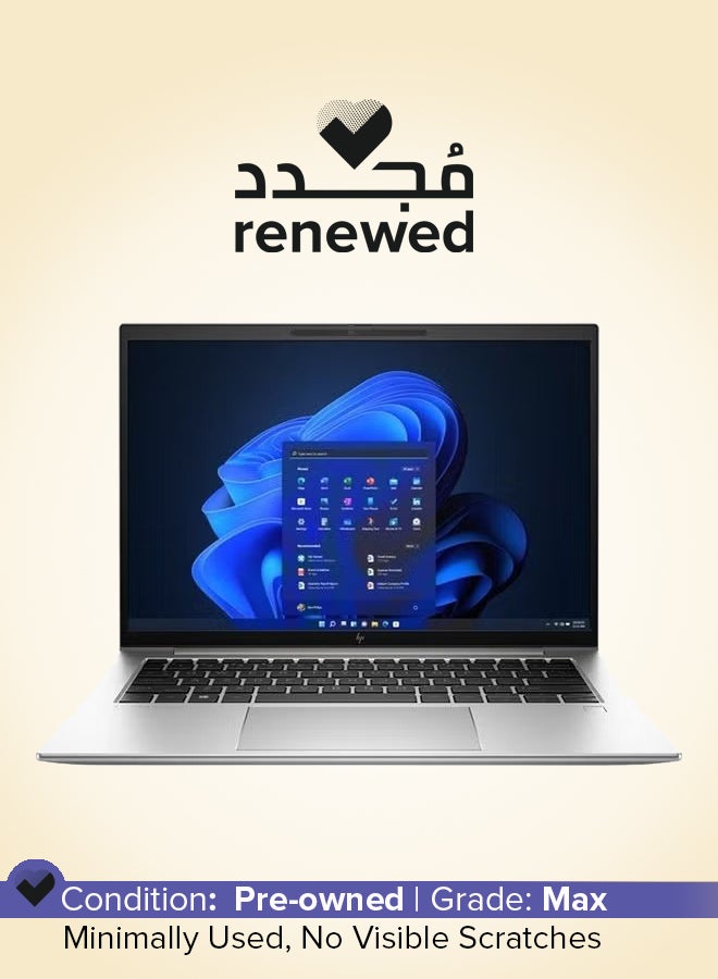 HP Renewed - Elitebook 840 G9 With 14-Inch Disaply,Intel Core i5/12th Gen/16GB DDR5 RAM/512GB SSD/Windows 10 Pro English Silver  - Image 1