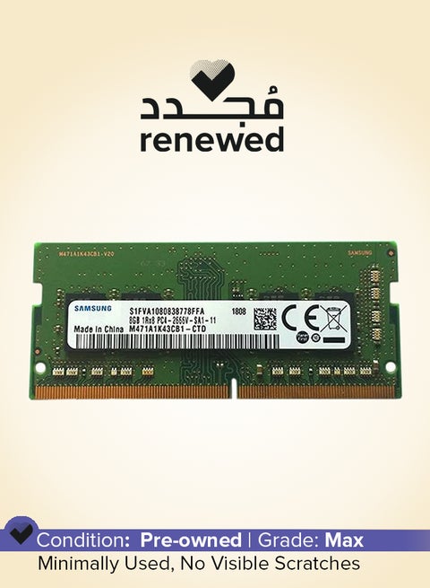 Renewed - Laptop Memory RAM 8GB DDR4 2666 Mhz 8 GB