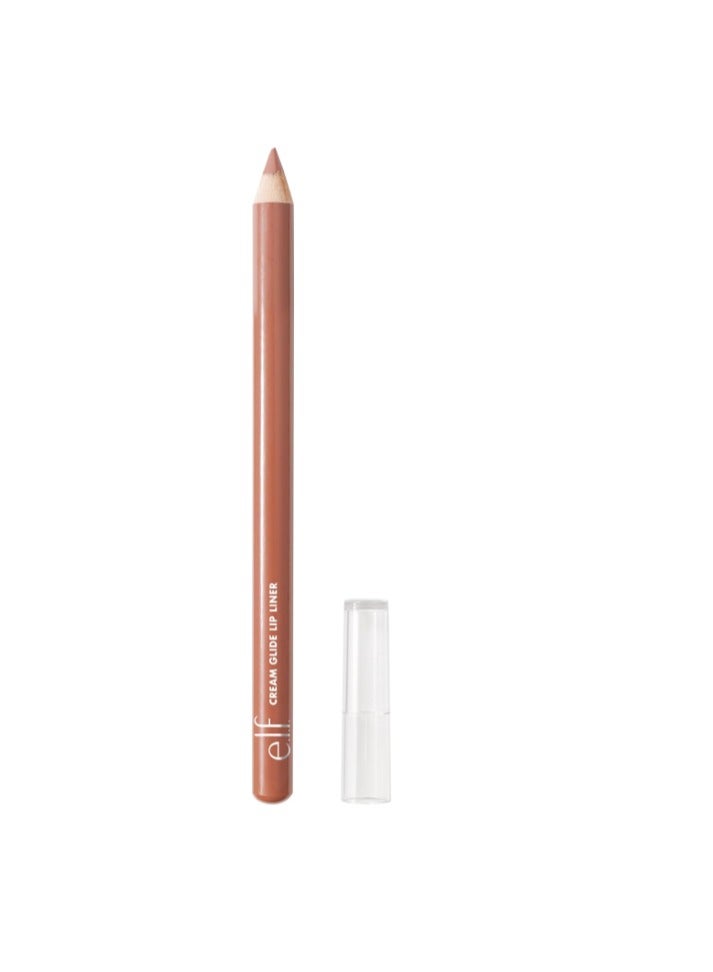 إلف Cream Glide Lip Liner, Shape & Sculpt Lips, High-Pigment Pencil, Pinky Swear Beige - Image 1