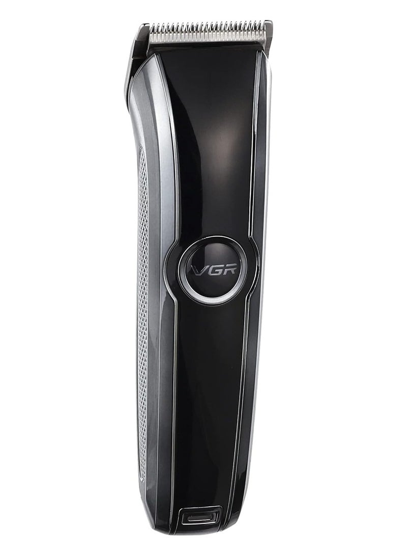 VGR Professional hair clipper with stainless steel cutting head and all-metal body, contains a rechargeable lithium battery, and has a battery capacity of 1200 mAh, model V-288.  - Image 1