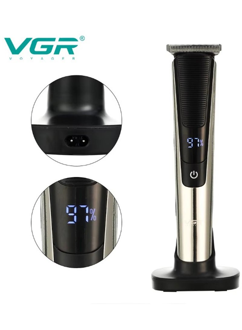 VGR Professional USB Rechargeable V-178  ,LED Display ,  Oil Bottle , Home Functional Reciprocating Shaver, Cleaning brush, Protection cap, USB charging cable  - Image 1