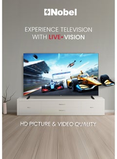 Nobel Nobel 75 Inch UHD Smart TV | 4K Ultra HD | Netflix, YouTube & Prime Video Certified | VIDAA OS | Voice Control & Bluetooth | Dual Remote Controls UHD75VIDS Black  - Image 4