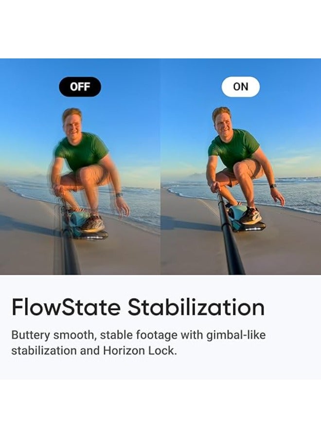 Insta360 GO 3S Arctic White (128GB) | 10m Waterproof Tiny Action Camera, 4K Wide-Angle Video, 2.2" Flip TouchScreen w/ Action Pod, Auto Stabilization, with Apple FindMy, Magnet Pendant, Clip - White - Image 5