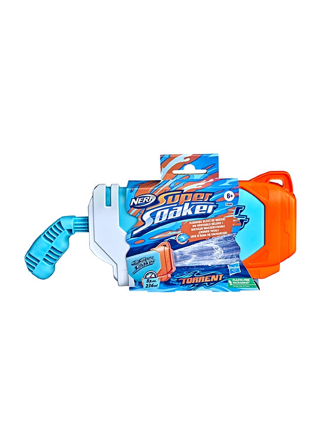 NERF Super Soaker Torrent Water Blaster Pump To Fire A Flooding Blast Of Water Outdoor Water-Blasting Fun For Kids Teens Adults  - Image 1