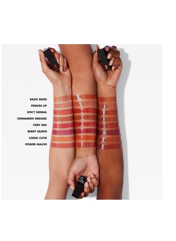 e.l.f. - Cosmetics Glossy Lip Stain, Lightweight, Long-Wear Lip Stain For A Sheer Pop Of Color & Subtle Gloss Effect, Power Mauves Red - Image 1