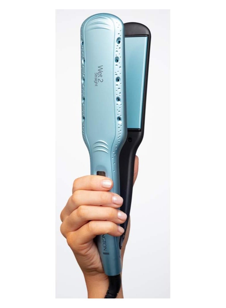 REMINGTON Wet 2 Straight Hair Straightener, Wet and Dry Hair, Wide Floating Plates, Advanced Anti-Frizz Ceramic, 10 Temperatures up to 230°C, Digital, S7350 - Image 3