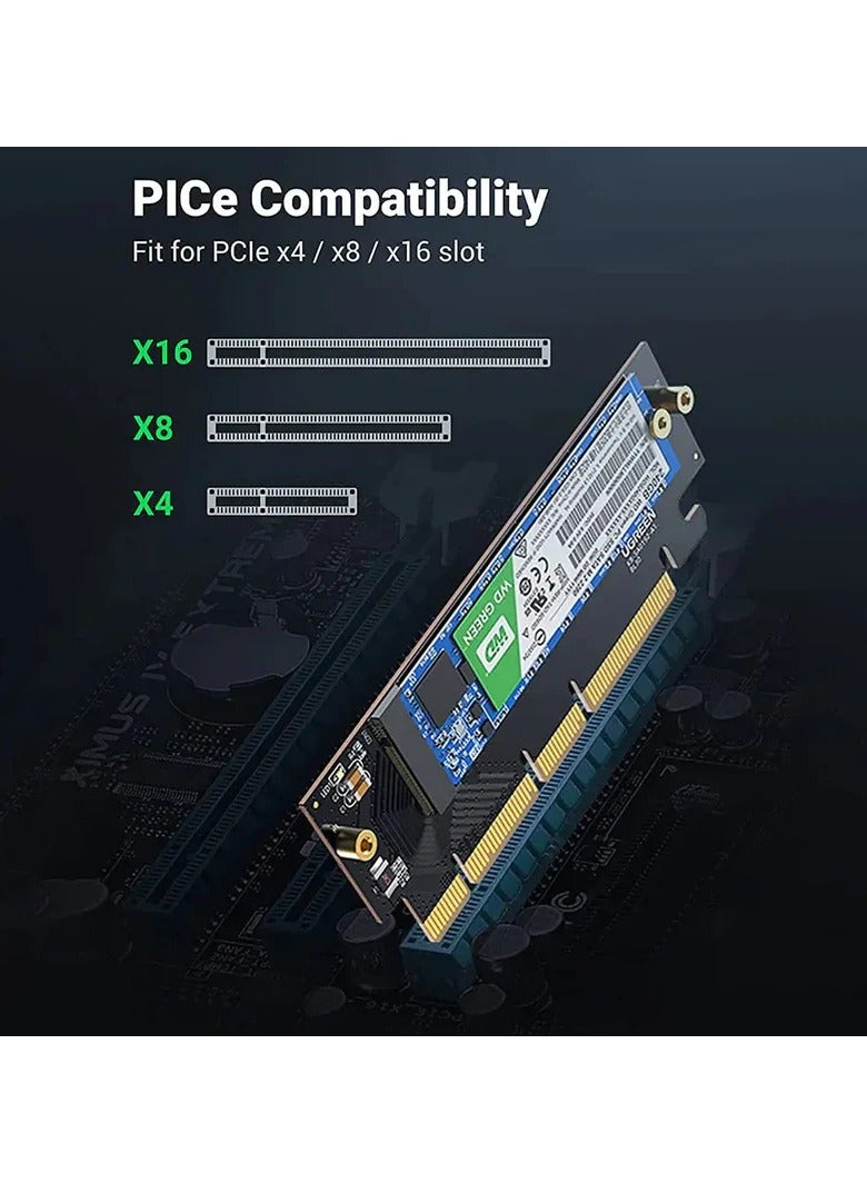 Ugreen UGREEN PCIe 4.0(16×) to M.2 NVMe Expansion Card BLACK  - Image 4