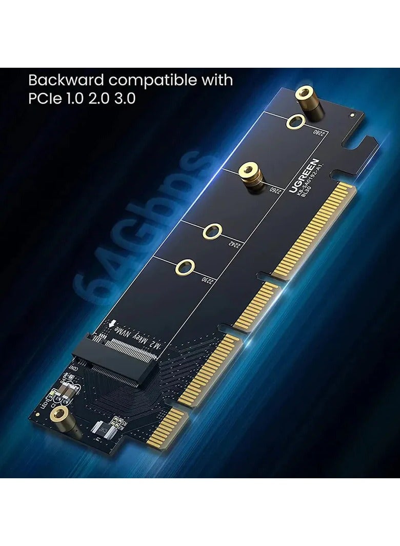 Ugreen UGREEN PCIe 4.0(16×) to M.2 NVMe Expansion Card BLACK  - Image 2
