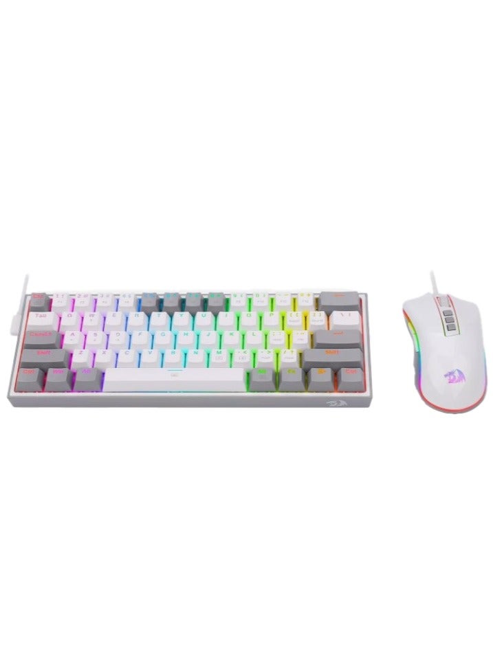 REDRAGON - S131 Dynamic Gaming Duo Mechanical Keyboard K617 Red Switch RGB + Gaming Mouse M711 Optical sensor 12,400 DPI - Image 1