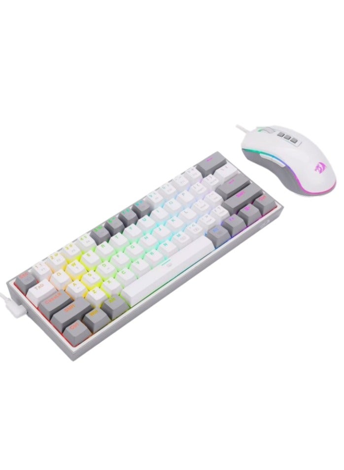 REDRAGON - S131 Dynamic Gaming Duo Mechanical Keyboard K617 Red Switch RGB + Gaming Mouse M711 Optical sensor 12,400 DPI - Image 1