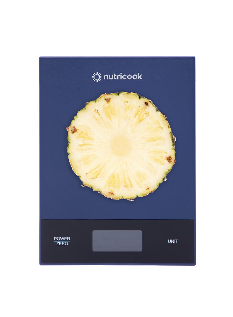 نيوتري كوك Nutricook Food Scale, 11lb Digital Kitchen Scale, Weight in Grams and Ounces (1g Precise) for Baking, Cooking, Nutrition and Meal Prep, Tare Function Blue  - Image 1