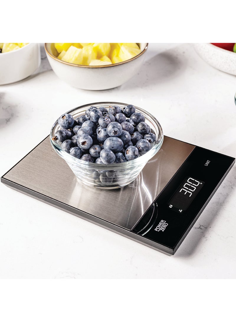 nutricook Nutricook Food Scale, 11lb Digital Kitchen Scale, Weight in Grams and Ounces (1g Precise) for Baking, Cooking, Nutrition and Meal Prep, Tare Function KS205PK Silver  - Image 4
