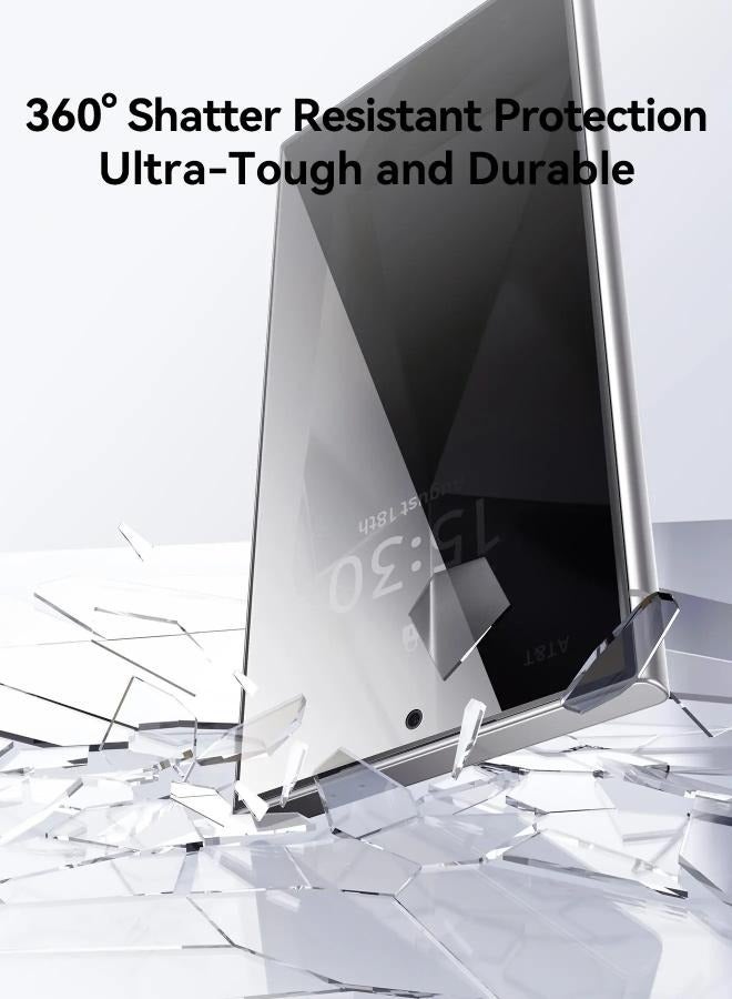 جوي روم - JR-MJS0222 Tempered Glass Screen Protector (2.5D Full Screen) for Samsung S24+ (Privacy) Black - Image 1