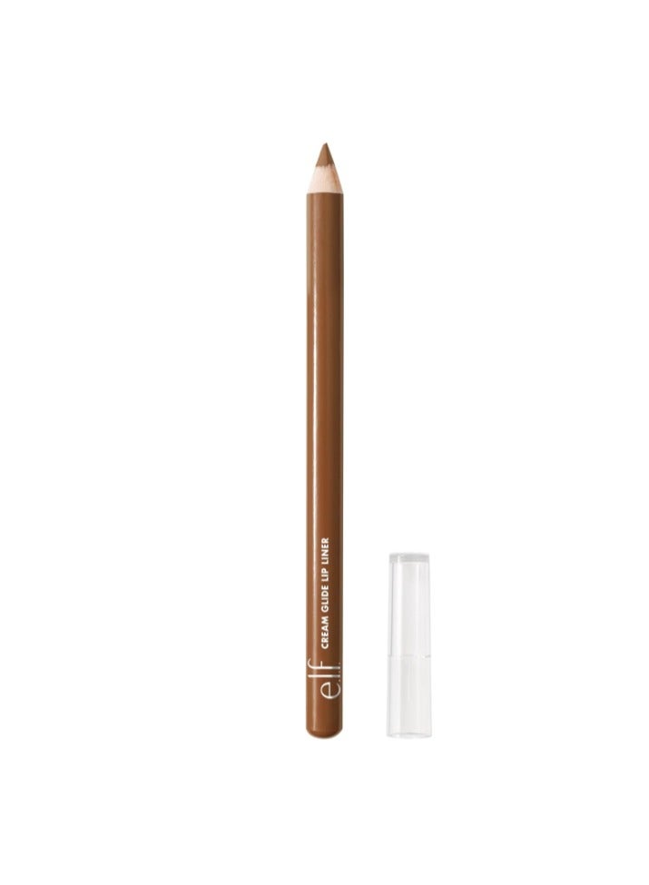 إلف Cream Glide Lip Liner, Shape & Sculpt Lips, High-Pigment Pencil, Semi-Matte Finish, Spill The Tea Beige - Image 1