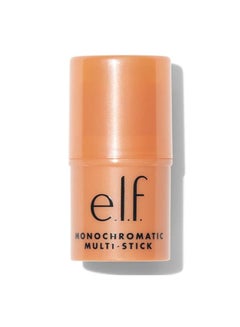 e.l.f. Monochromatic Multi Stick, Luxuriously Creamy & Blendable Color, Glowing Mango, 0.155 Oz (4.4g) Orange  - Image 1