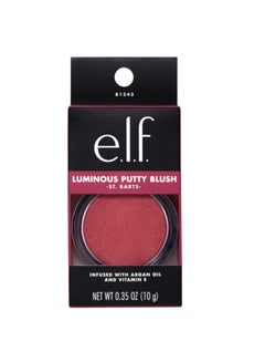 e.l.f. Luminous Putty Blush, Putty To Powder Blush With A Shimmer Finish, Lightweight, Buildable Formula, St. Barts Pink  - Image 1