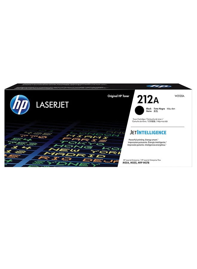 HP 212A Black Original LaserJet Toner Cartridge (W2120A) Black  - Image 1