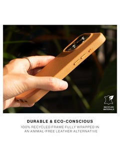 Native Union (RE)Classic Leather Case w/ Magsafe For Apple iPhone 16 Pro Max 6.9-inch 2024| Italian Leather from Recycled Materials, 6-Ft Drop And Scratch Protection, Raised Edges, Wireless Charging - Kraft  - Image 3
