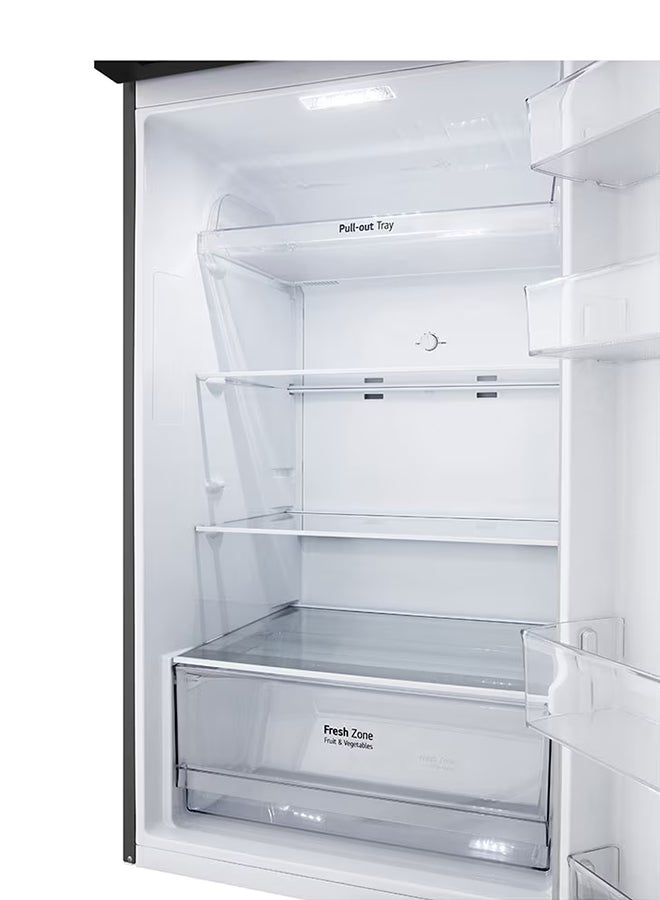 إل جي - Double Door Refrigerator 375L GN-B482PQMB Silver - Image 1