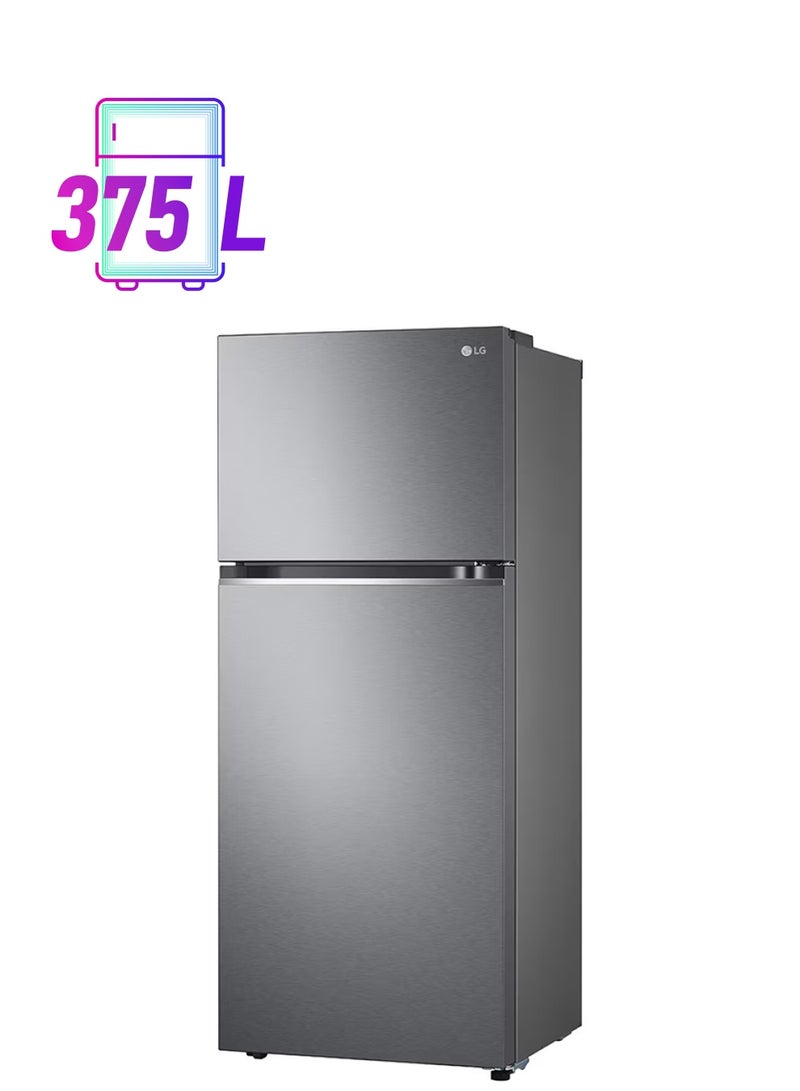 إل جي - Double Door Refrigerator 375L GN-B482PQMB Silver - Image 1