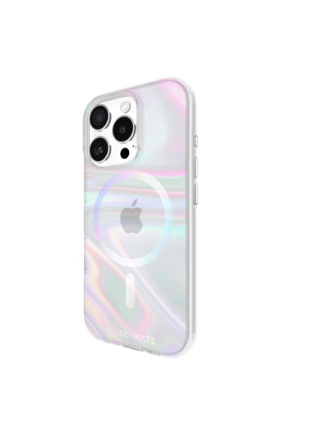 Soap Bubble Case w/ Magsafe For Apple iPhone 16 Pro 6.3-inch 2024| 12-Ft Drop Protection w/ Anti-Scratch Anti Yellowing Coating, Raised Edges, Fashion Case, Wireless Charging - Iridiscent - pnsku/N70114128V/45/_/1727241338/c8c7b2df-f544-4faf-a9b3-23d6e8e349b5