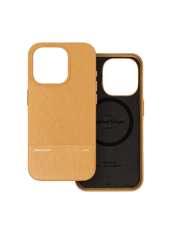 Native Union (RE)Classic Leather Case w/ Magsafe for Apple iPhone 16 Pro 6.3" 2024| Italian Leather from Recycled Materials, 6-Ft Drop And Scratch Protection, Raised Edges, Wireless Charging - Kraft - Image 1