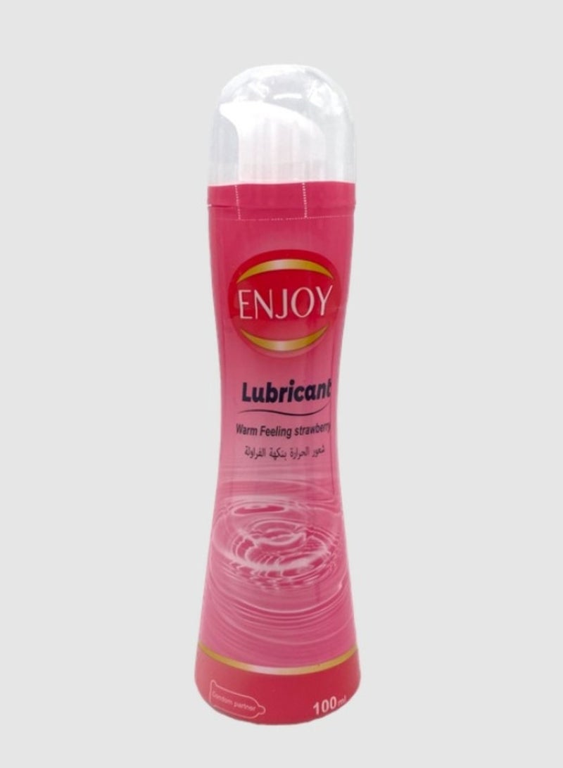 إنجوي زيت تشحيم شعور دافئ بنكهة الفراولة 100 مل