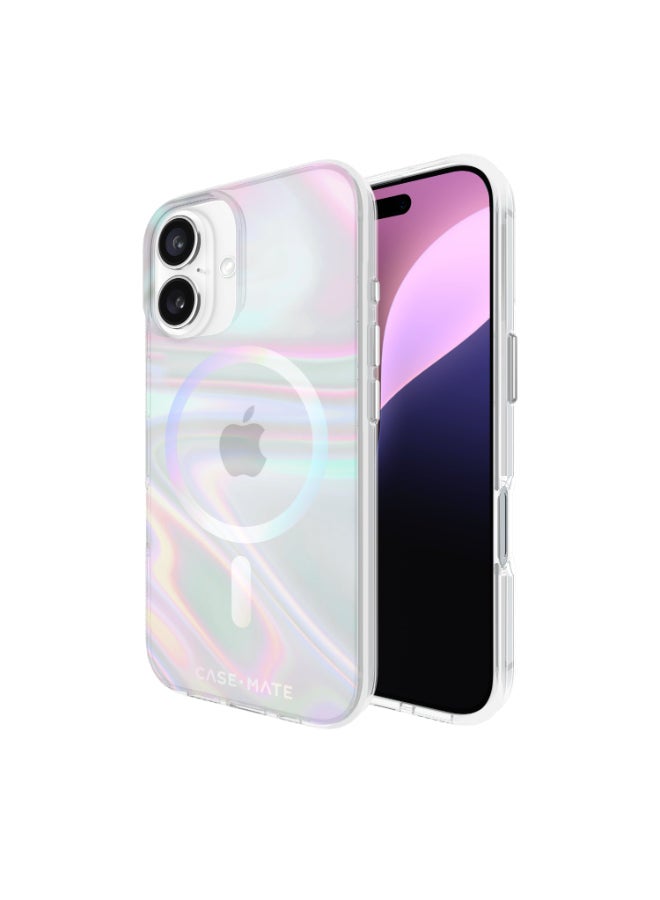 كايس مايت حافظة فقاعات الصابون مع ماغسيف لآيفون 16 6.1" 2024 | حماية من السقوط حتى 12 قدم مع طلاء مضاد للخدش ومضاد للاصفرار، حواف مرتفعة، حافظة عصرية، شحن لاسلكي - - Image 4