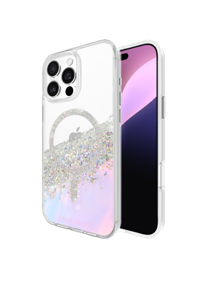 CASE-MATE Karat Case w/ Magsafe for Apple iPhone 16 Pro Max 6.9" 2024| 12-Ft Drop Protection w/ Anti-Scratch Anti Yellowing Coating, Raised Edges, Fashion Case, Wireless Charging - White Silver  - Image 4