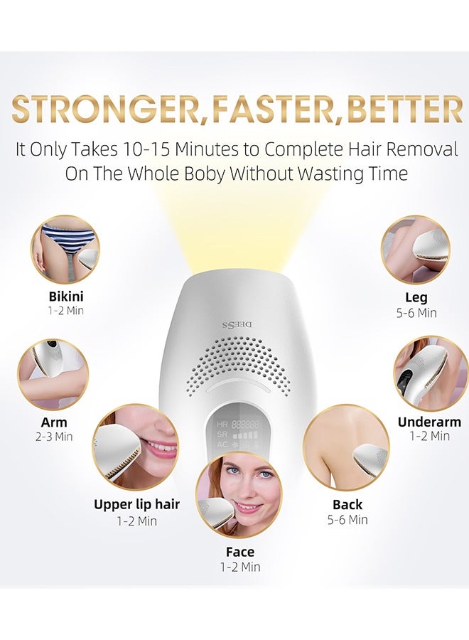 DEESS - GP590 Plus Unlimited Flashes IPL Cooling Laser Hair Removal Machine 0.9s Permanent Painless Epilator With 1 HR Lamp White - Image 1