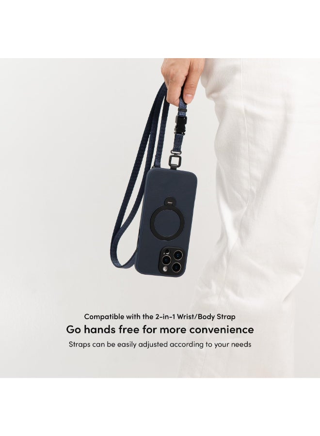 Moshi Kameleon MagSafe Case for Apple iPhone 16 Pro Max 6.9" 2024| 4Ft-Drop Protection, Built-in MagSafe KickStand, Scratch Resistant,  Slim Profile, Raised Edges, Magnetic Wireless Charging - Blue - Image 4