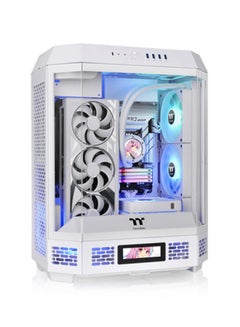 The Tower 600 Mid Tower Chassis, Up to 13 Fans & 420mm Radiator Support, 3mm Tempered Glass x3, Dismantlable Modular Design, SPCC Materials, CA-1Z1-00M6WN-00 Snow