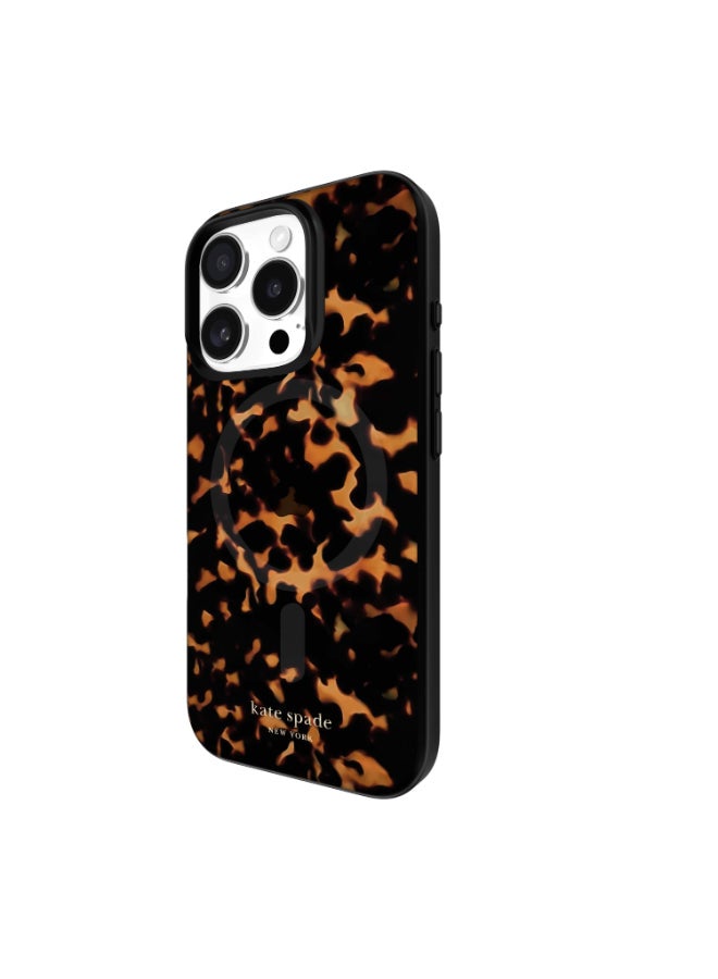 CASE-MATE Kate Spade MagSafe Print Case for  iPhone 16 Pro 6.3" 2024| 12-Ft Drop Protection w/ Anti-Scratch Coating, Raised Edges, Fashion Case, Wireless Charging - Tortoise - Image 3