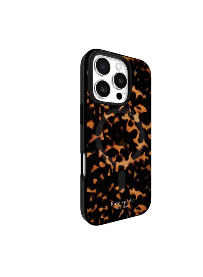 CASE-MATE Kate Spade MagSafe Print Case for  iPhone 16 Pro 6.3" 2024| 12-Ft Drop Protection w/ Anti-Scratch Coating, Raised Edges, Fashion Case, Wireless Charging - Tortoise - Image 2