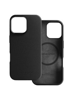 Native Union Active Case w/ Magsafe for Apple iPhone 16 Pro Max 6.9" 2024|10-Ft Drop & Scratch Protection, Leather-like finish, Recycled Materials, Raised Edges, Wireless Charging - Black  - Image 1