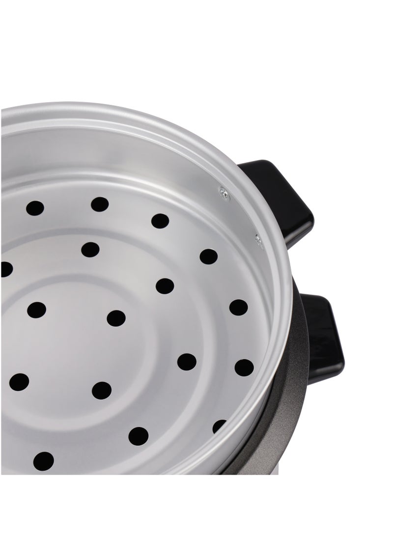 جيباس Multifunctional Rice Cooker- GRC35041, Removable and Non-Stick Inner Pot with Cool Touch Handle, 1.8 L 700 W GRC35041 Black & Grey - Image 4